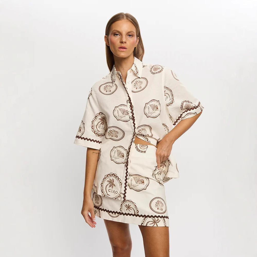 Popular Pretty Elegant Linen Shirt Outfit Dress