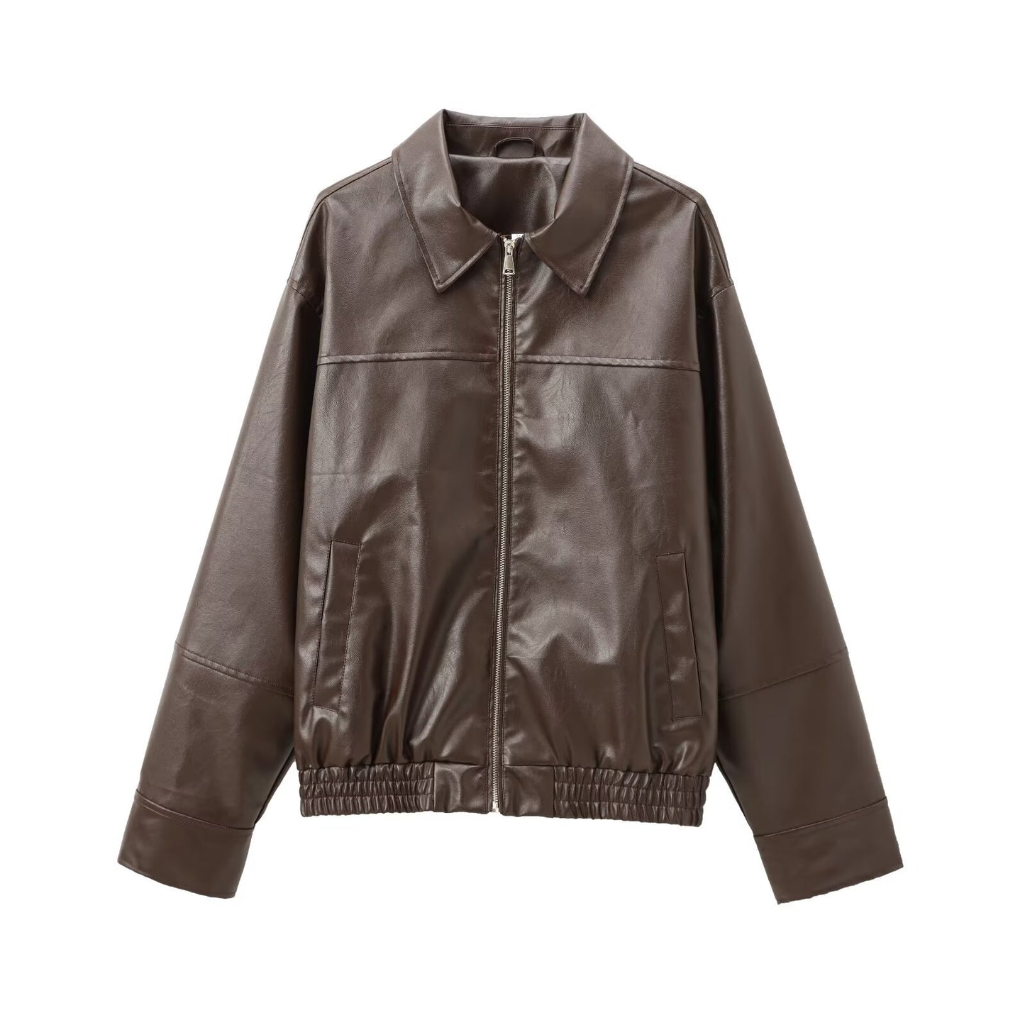 Women's Pretty Durable Faux Leather Bomber Coats