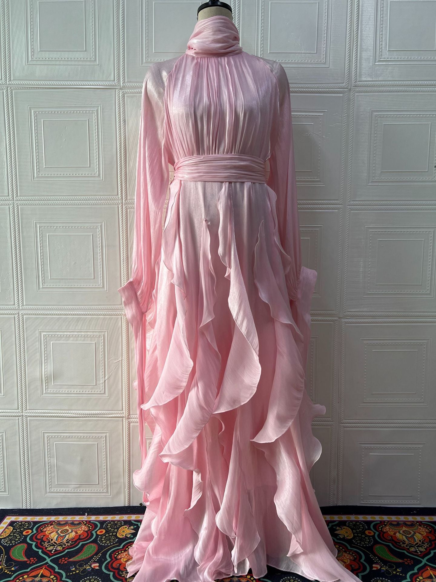 Women's Elegant Fashion Ruffles Slim Dress Dresses