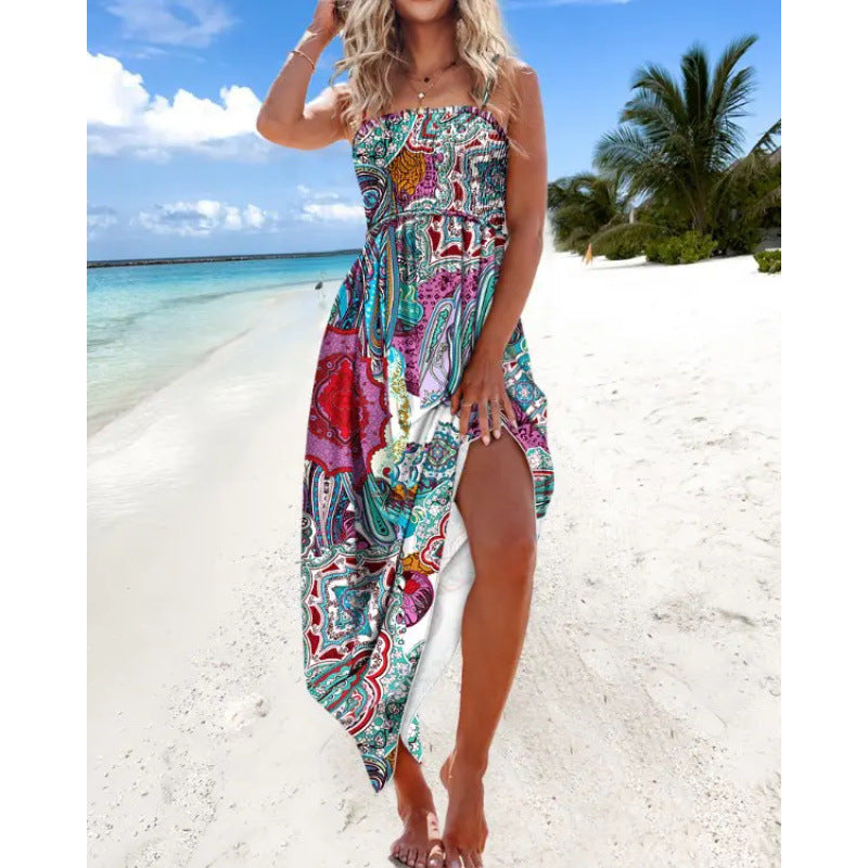 Trendy Comfortable Simple Fashion Suspenders Tube Dress