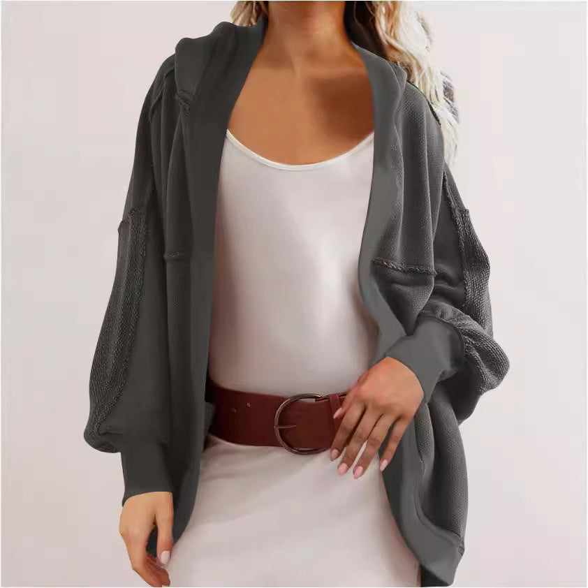 Women's With Hooded Casual Loose-fitting Hoodie Coats