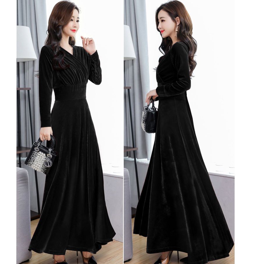 Women's Spring Long Graceful Sleeve Autumn Dress