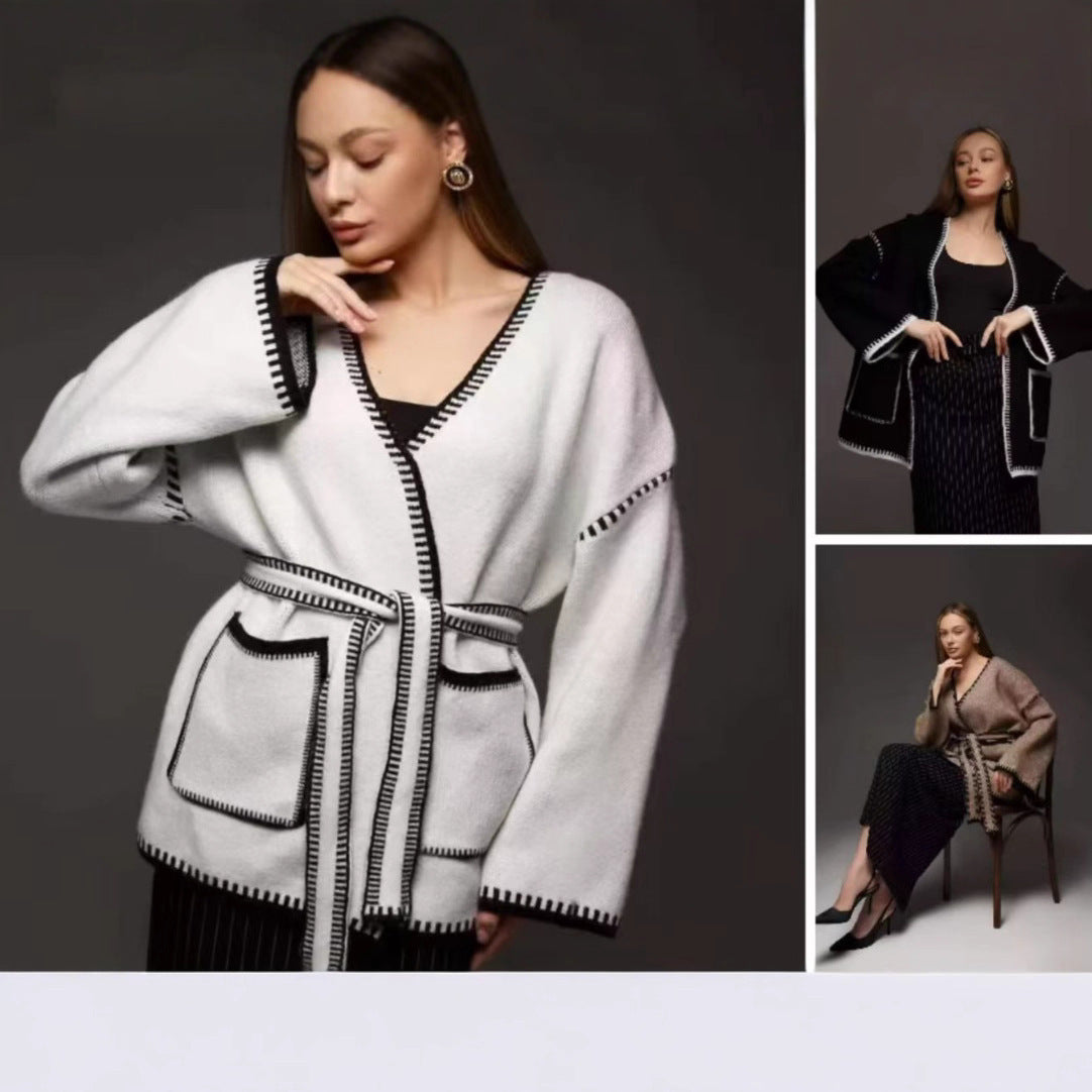 Versatile Charming Spring Loose Mid-length Knitted Sweaters