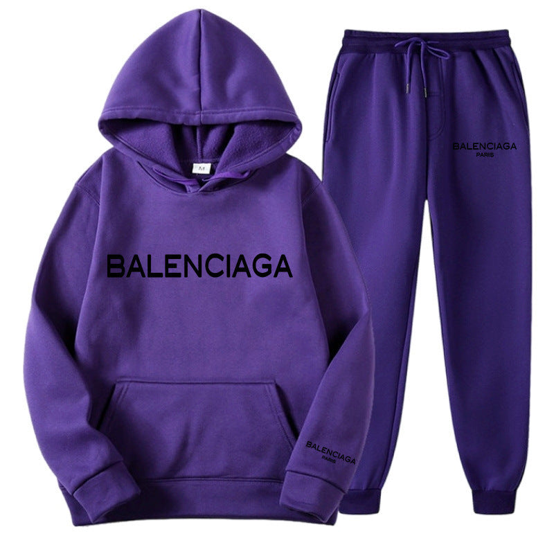 Women's & Men's Trendy Letters High Street Loose Fleece Suits