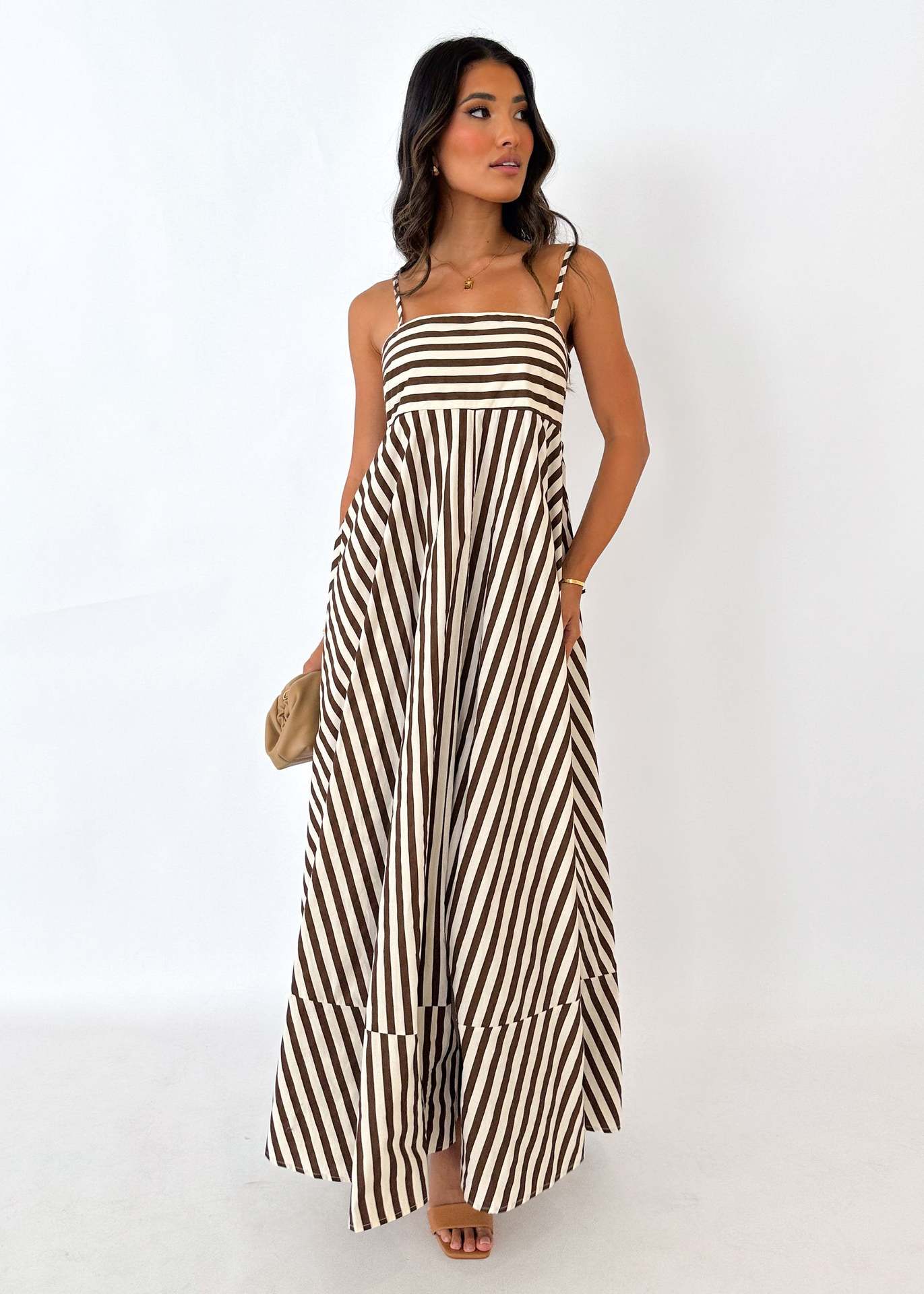Women's Printed Backless Sexy Suspenders Large Swing Dresses