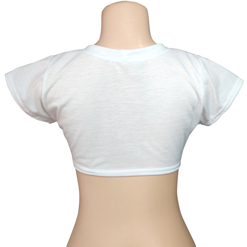 Round Neck Ultra Navel T-shirt Sexy Blouses