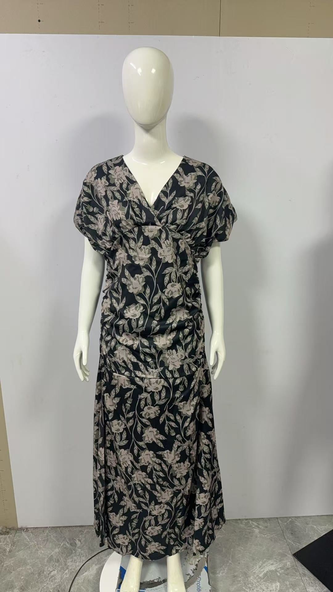 Trendy Durable Women's Summer Collar Printed Dress