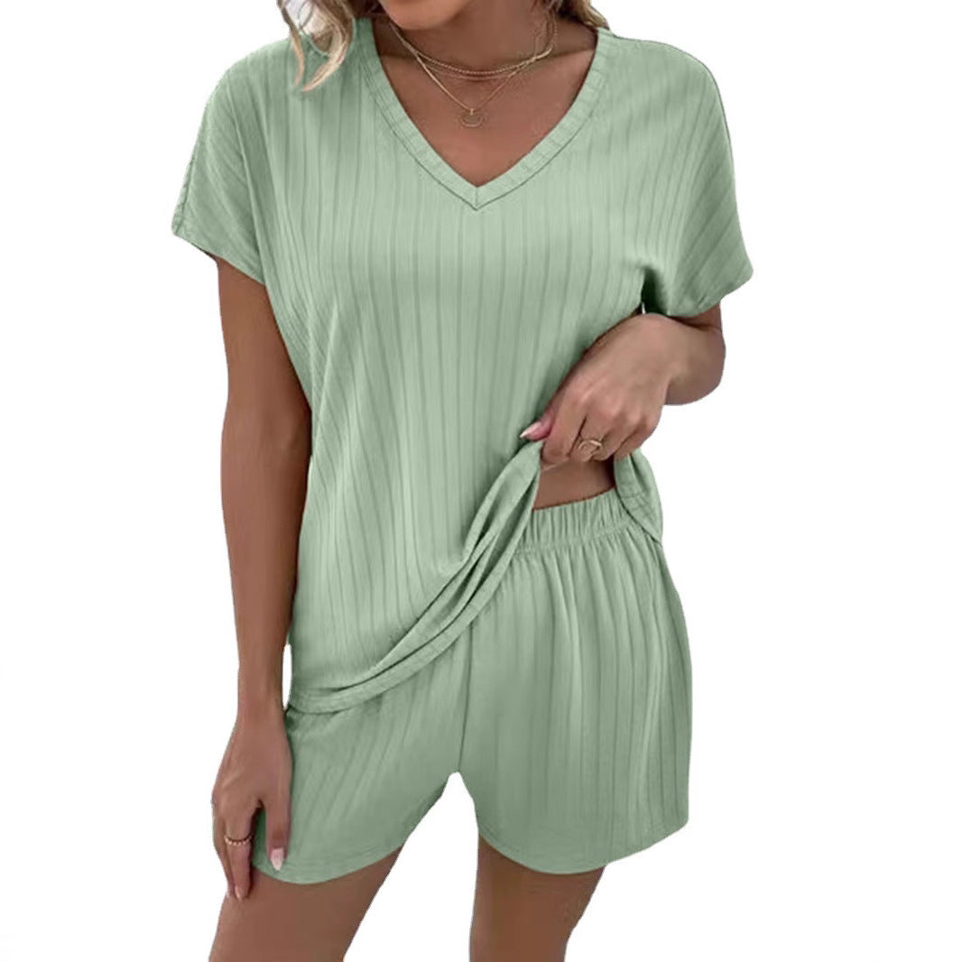 Versatile Slouchy Women's Knit Home Two-piece Suits