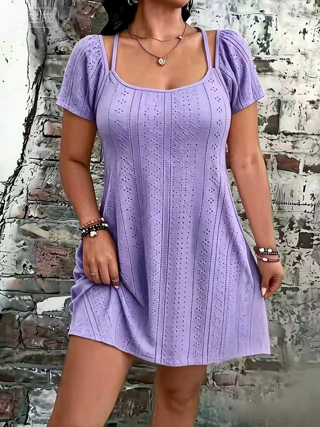 Summer Sexy Comfortable Suspender Fashion Square Dress