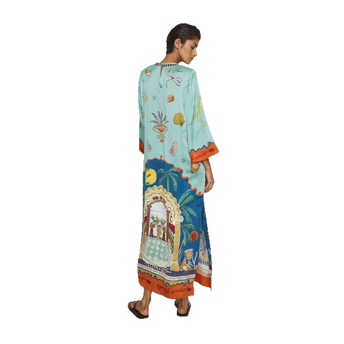 Beautiful Graceful Temperament Leisure Satin Fashion Dress