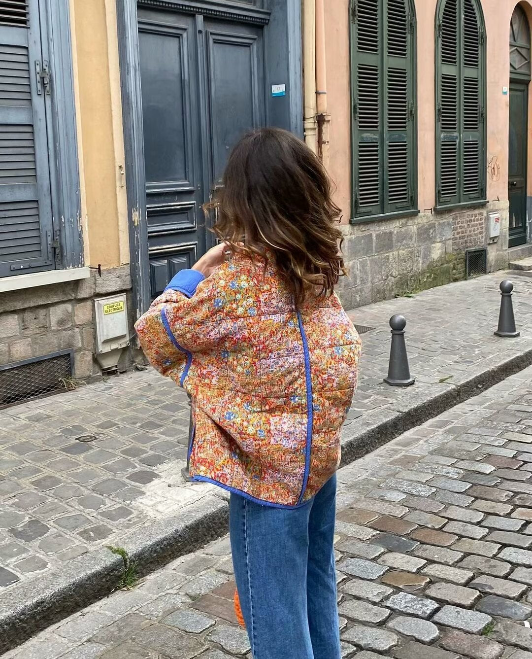 Women's Charming French Retro Pattern Print Jackets