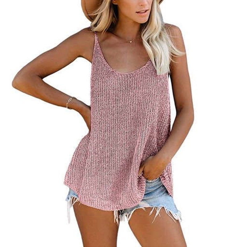 Casual Women's Summer Round Neck Loose Women's Sweater