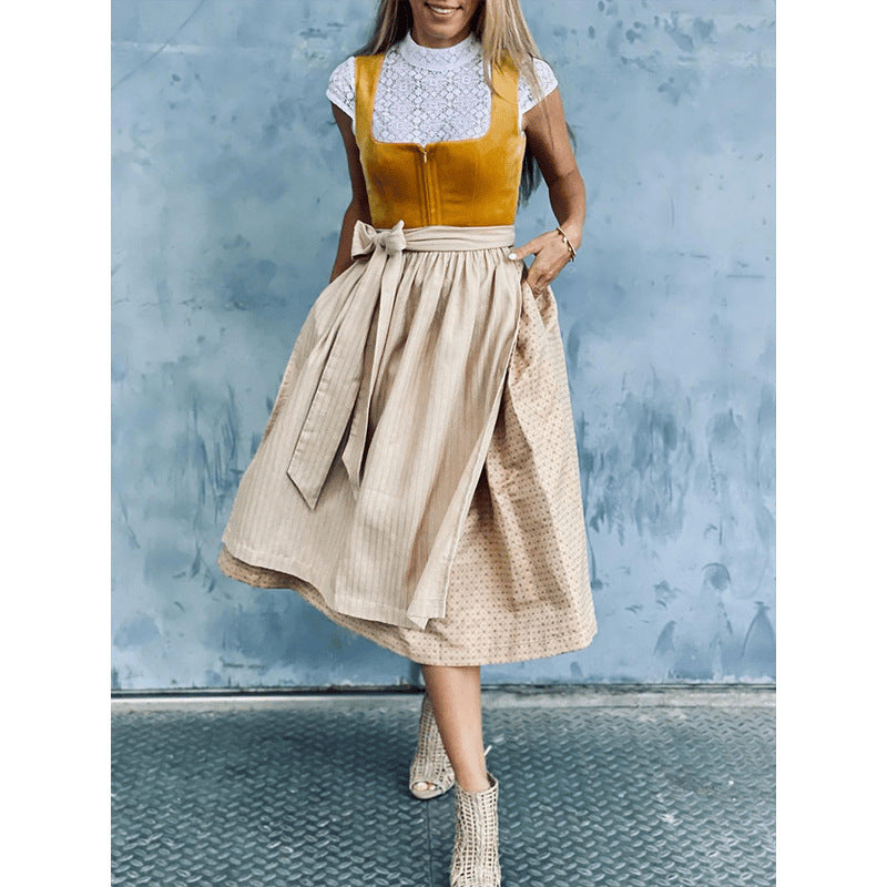 Women's Vintage Beer For Oktoberfest In Germany Dress