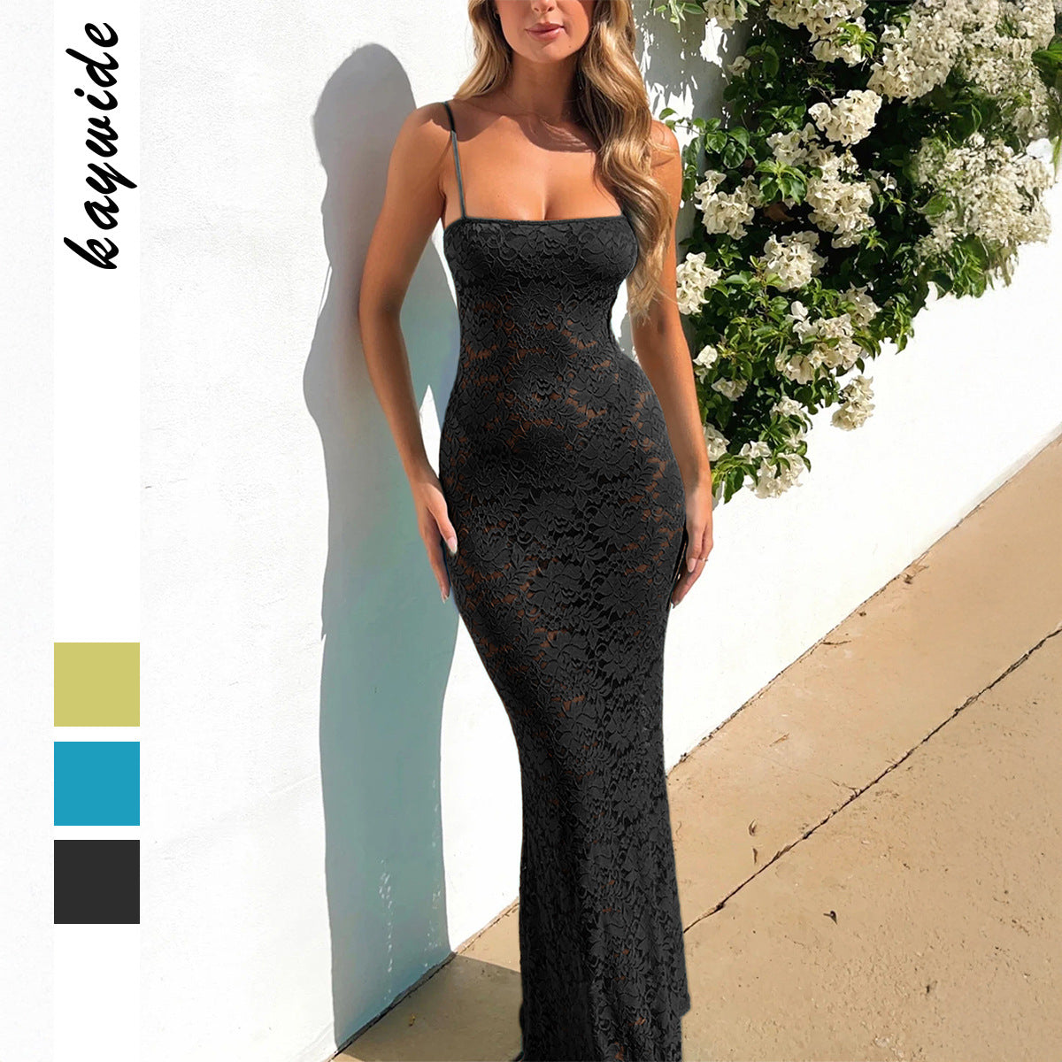 Women's Sexy Style Cutout Sling Maxi Dress
