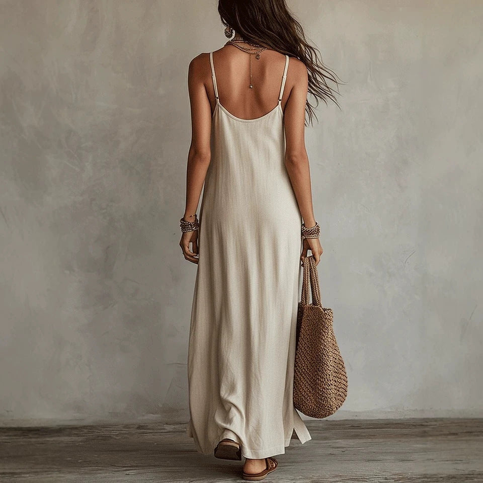 Lazy Relaxed Feeling Bohemian Seaside Vacation Dress