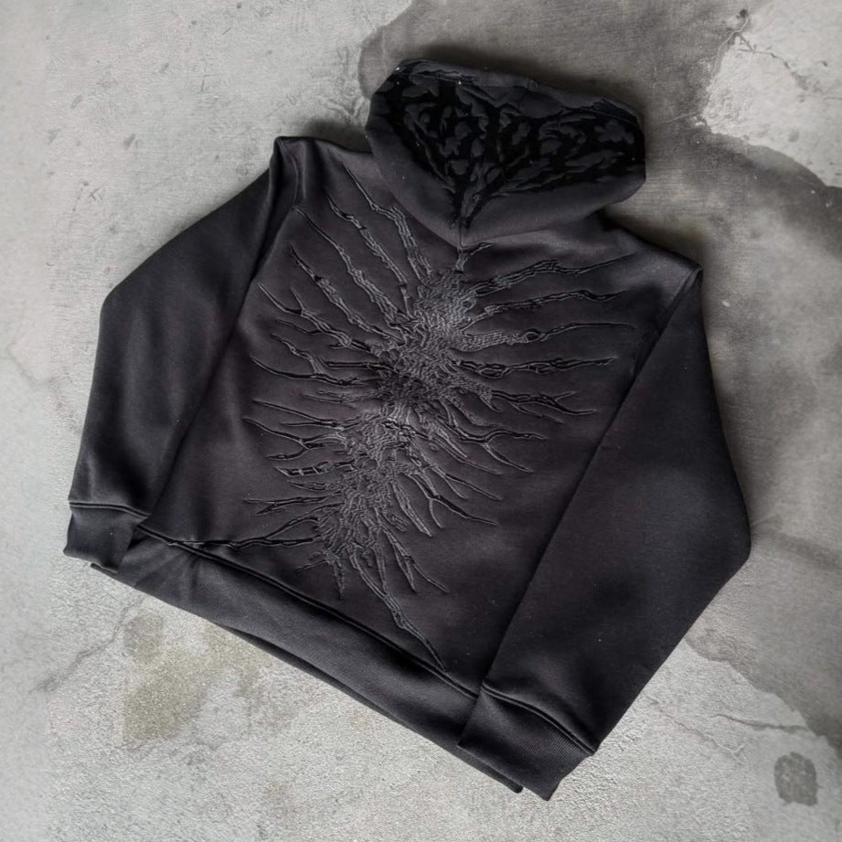 Women's & Men's & Street Retro Hip Hop Embroidery Personality Sweaters