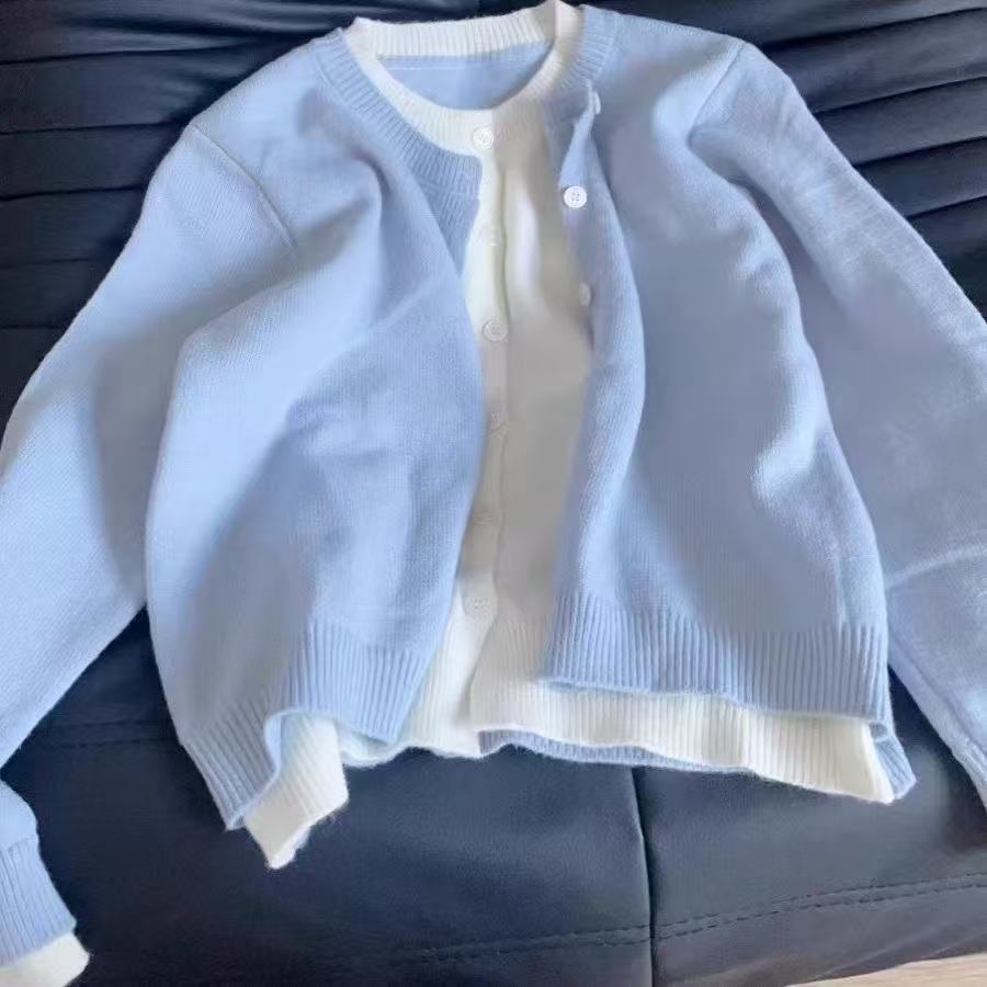 Women's Knitted Crew Neck Clothes Spring Women's Sweater