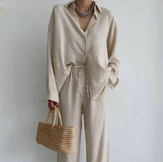Women's Temperament Commute Loose Shirt Fashion Casual Suits
