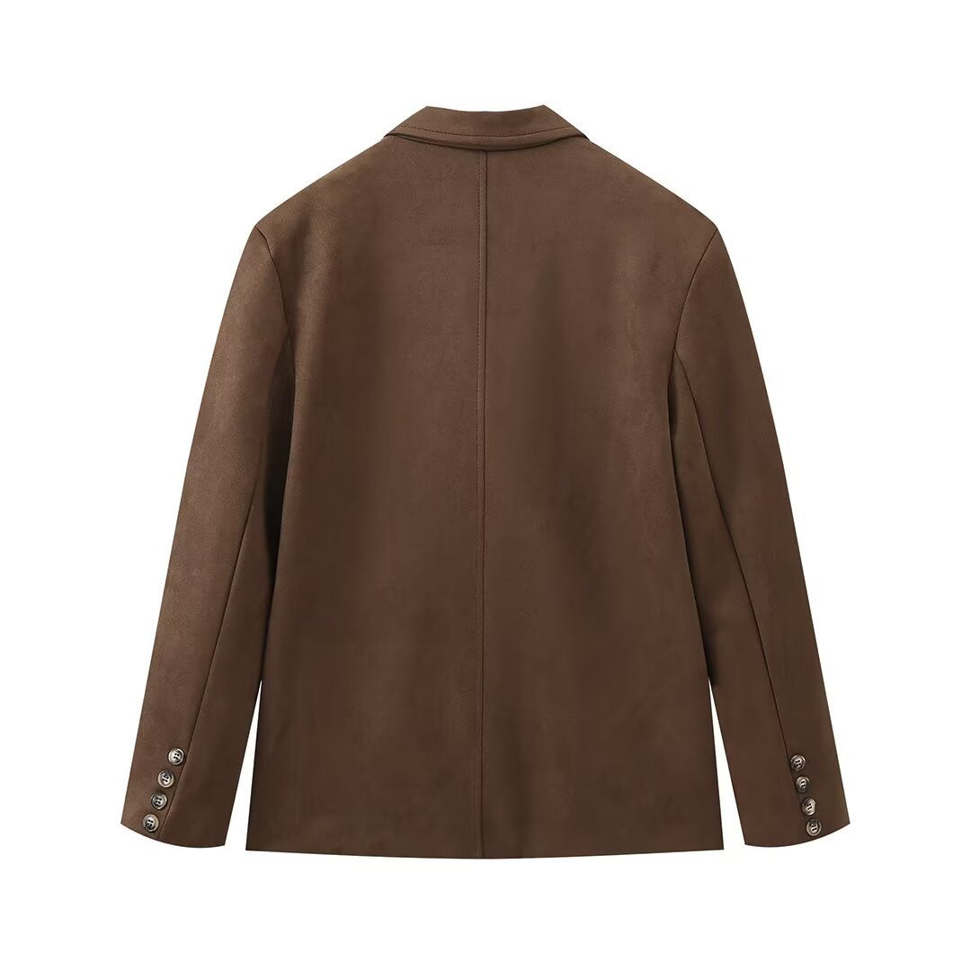 Retro Casual American Style Polo Collar Jackets