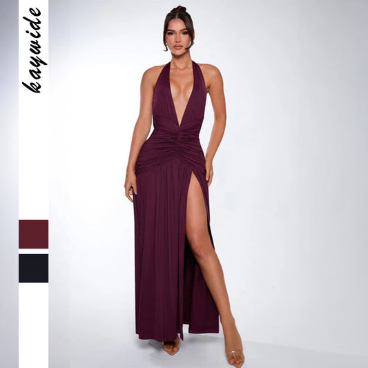Fashion Women's Elegant Sexy Halter Long Dress