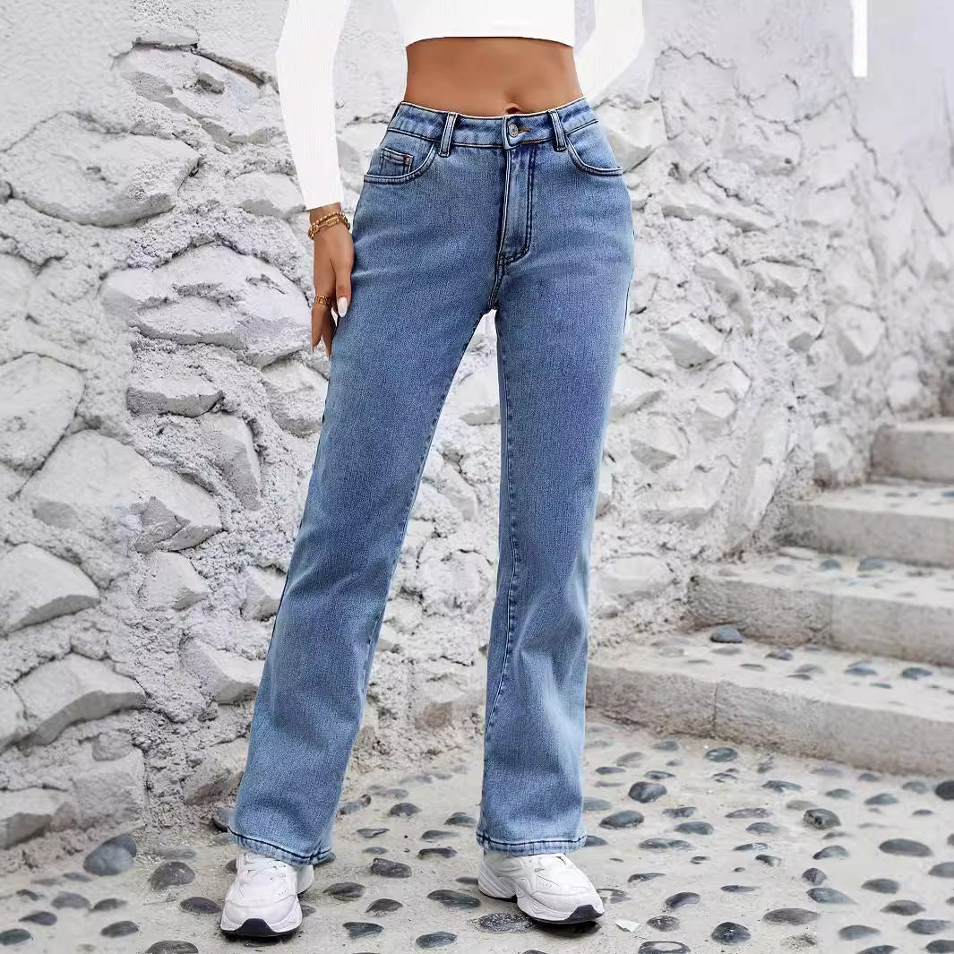 Women's Stretch Fleece Slimming Denim Fashion Jeans