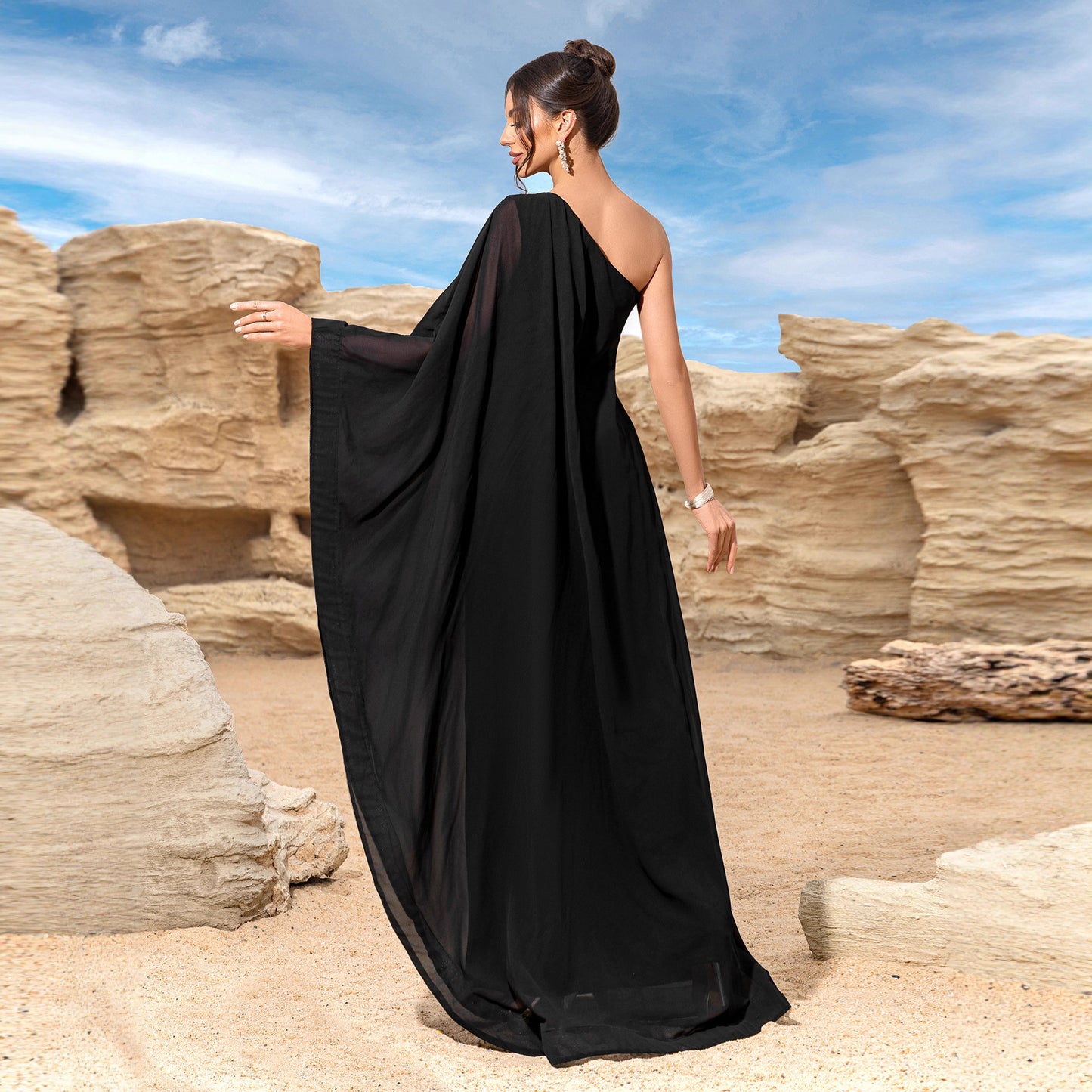Women's Sleeveless Sloping Shoulder Summer Retro Temperament Clothing