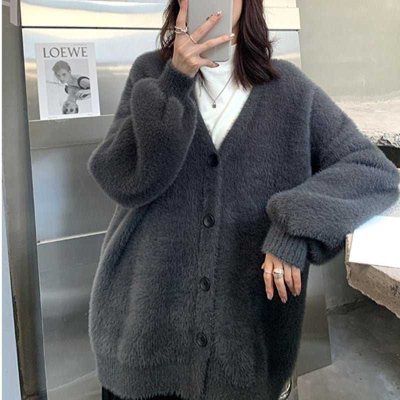 Women's Loose Casual Inner Match Long Sleeve Cardigans