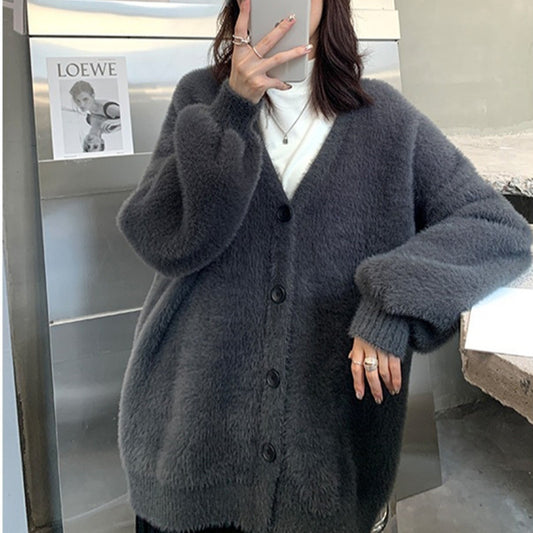 Women's Loose Casual Inner Match Long Sleeve Cardigans