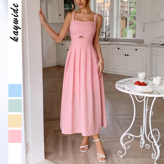 Women's Casual Vacation Spaghetti Straps High Sense Dress