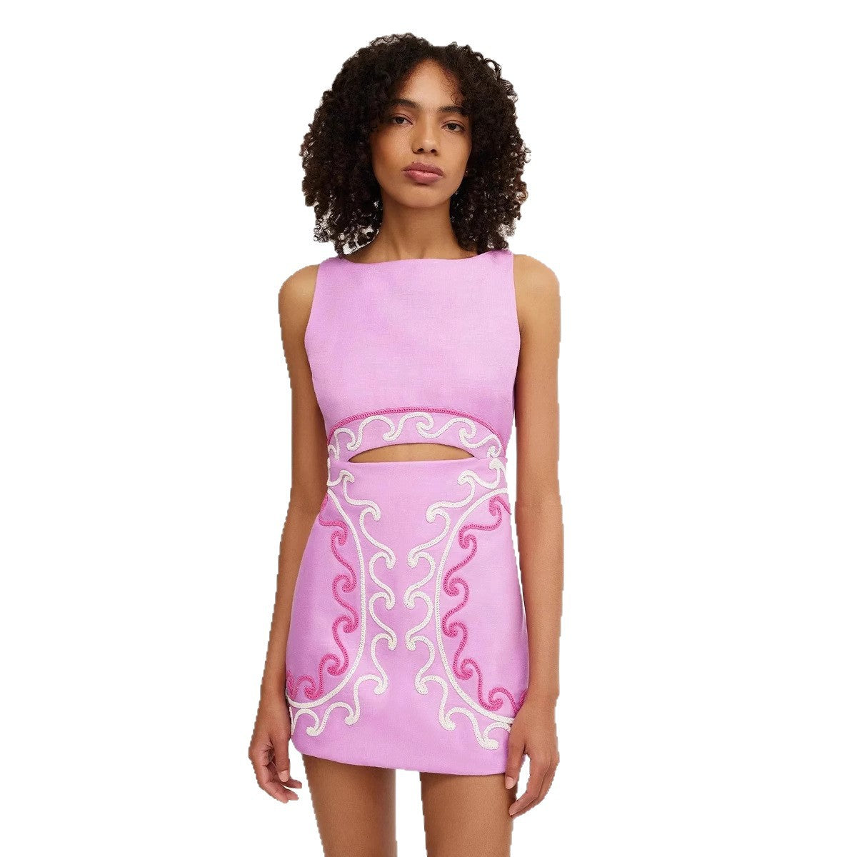 Women's Summer Sleeveless Slim Fit Slimming Embroidery Dresses