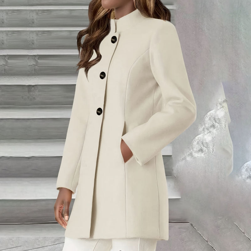 Spring Temperament Slim Fit Elegant Woolen Coats