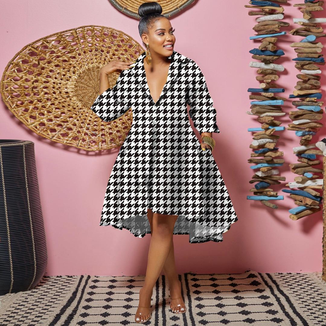 Deep Lapel Color Dress Nightclub Uniforms Uniform