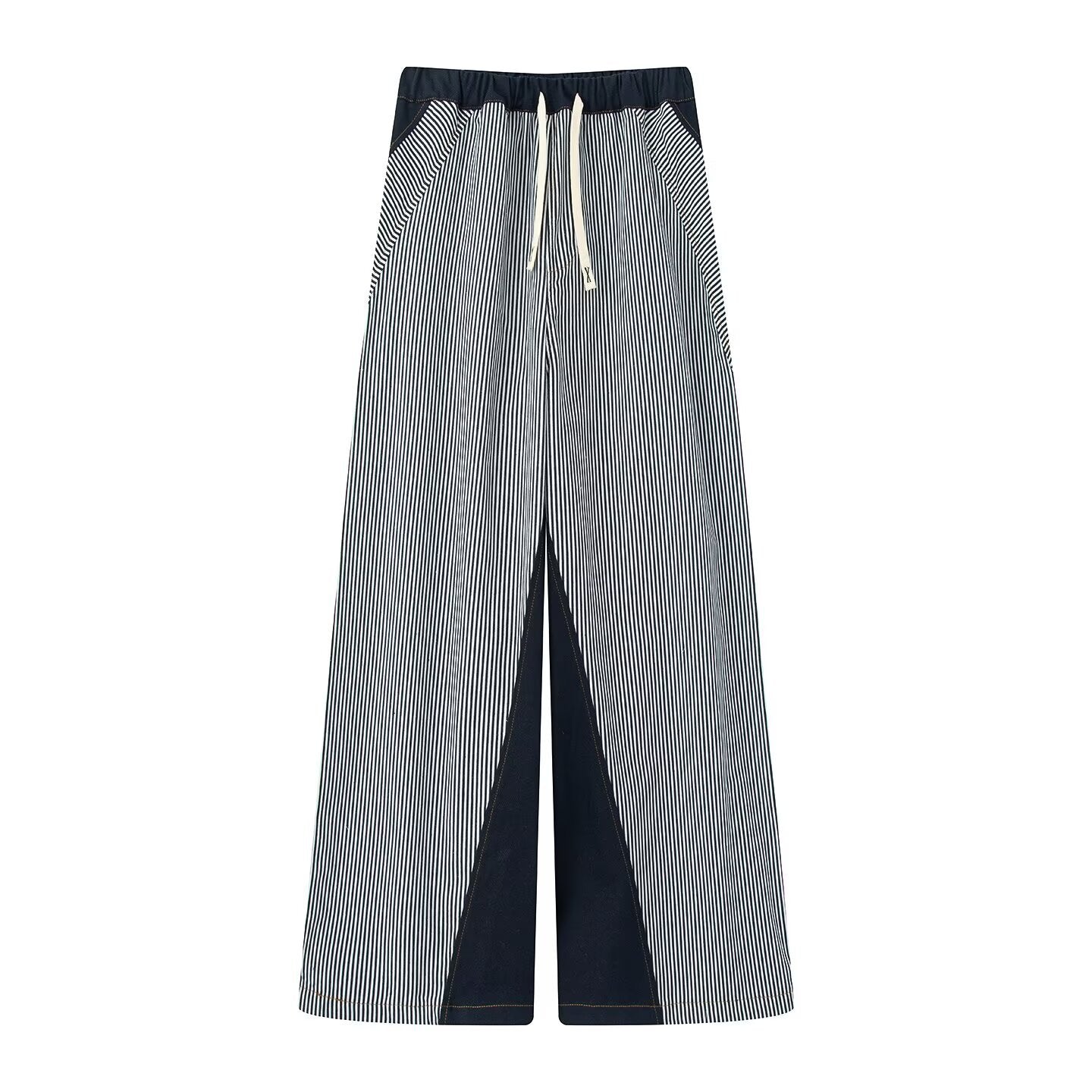 Women's Fashion Casual Versatile Loose Color Matching Slimming Pants