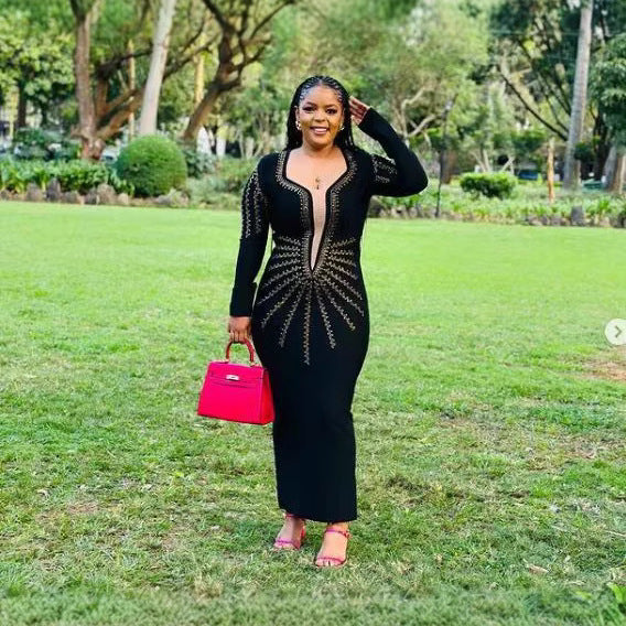 Women's Nightclub Party Long Sleeve Rhinestone Dress Dresses