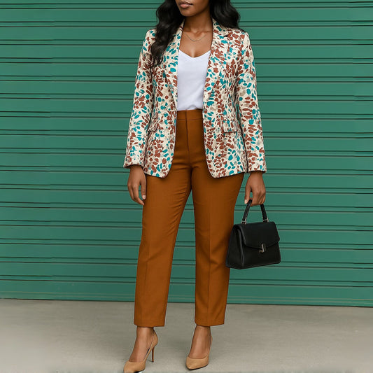 Stylish Fashionable Slim Fit Slimming Two-piece Suits