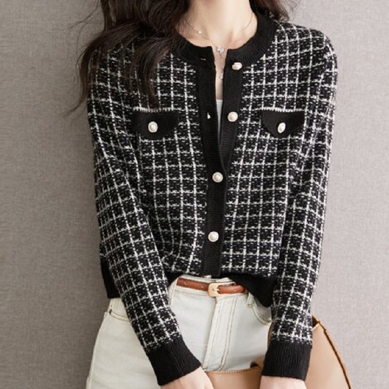 Women's High-grade Elegant Style Knitted French Western Women's Sweater