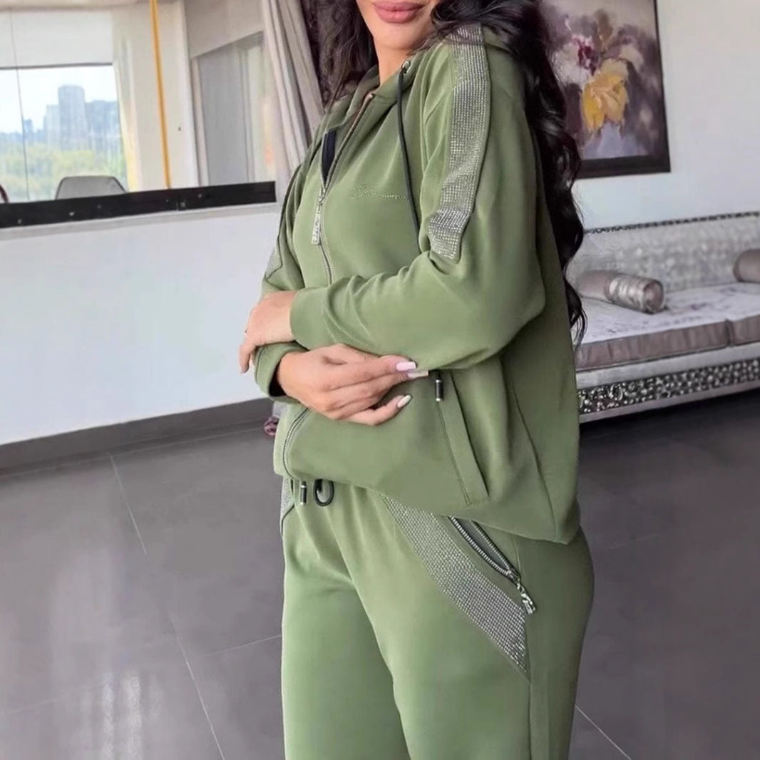 Comfortable Casual Long Sleeve Trousers Set Suits