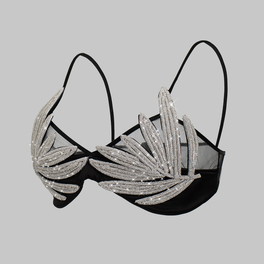 Diamond Bikini Premium Bra Sier Rhinestone Sexy Tops