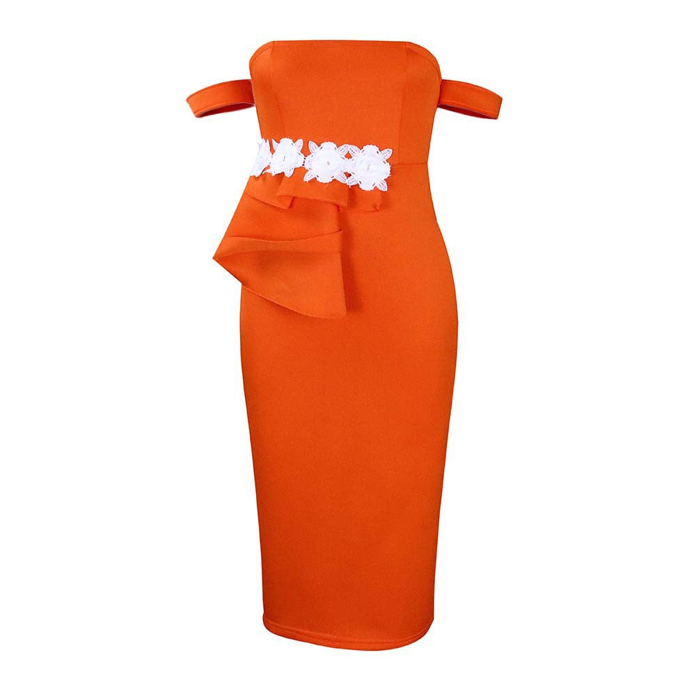Trendy Banquet Summer Elegant Sexy Bandeau Dress