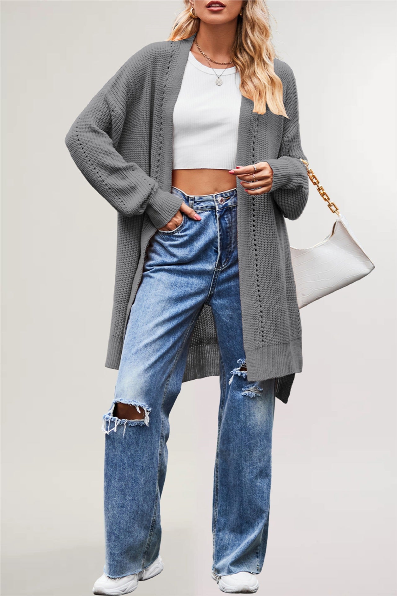 Women's Winter Autumn Solid Color Loose Knitted Sweaters