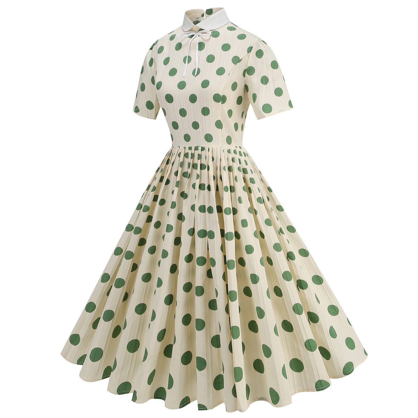 Retro Contrast Color Lapels High Slimming Dress