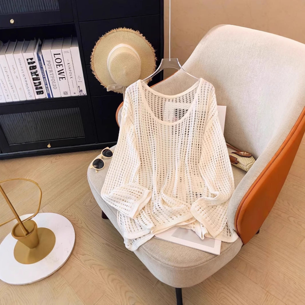 Women's Hollow Wool Summer Lazy Loose Flab Women's Sweater