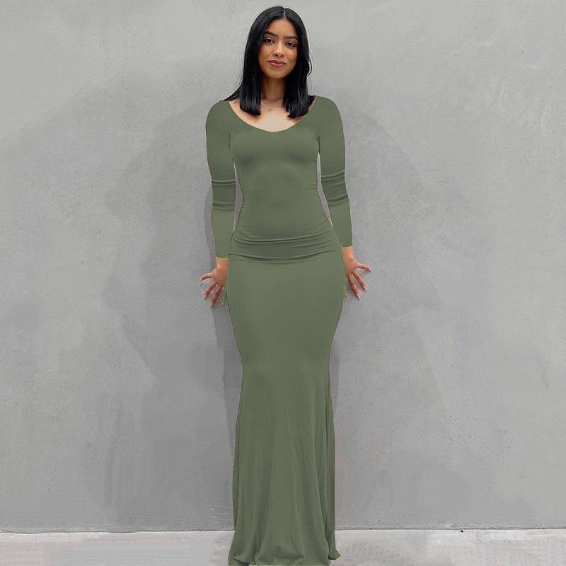 Women's Dress Casual Slim Strap Home Long Dresses