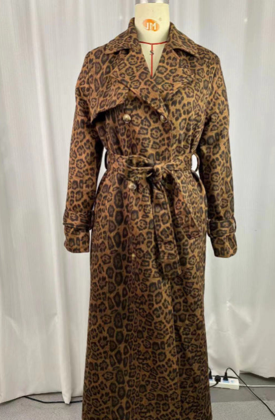 Women's Retro Overcoat Elegant Brown Lace Waist Coats