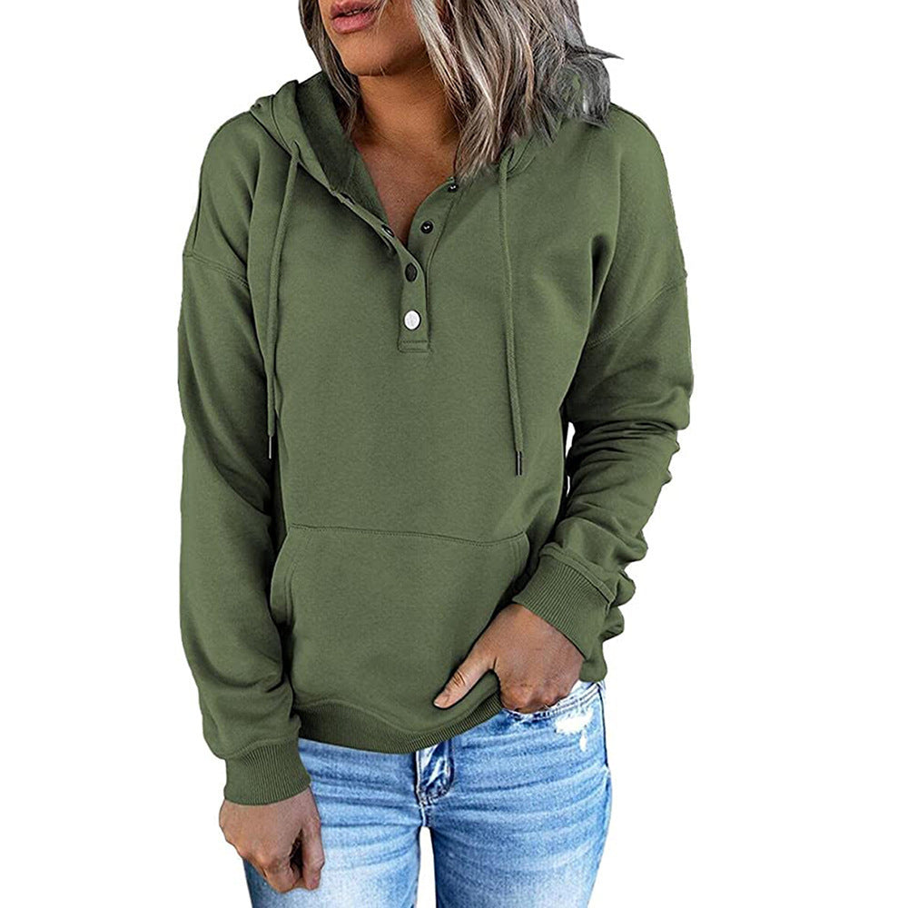 Versatile Women's Long-sleeved Loose Casual Hooded Women's Sweater, Sweater