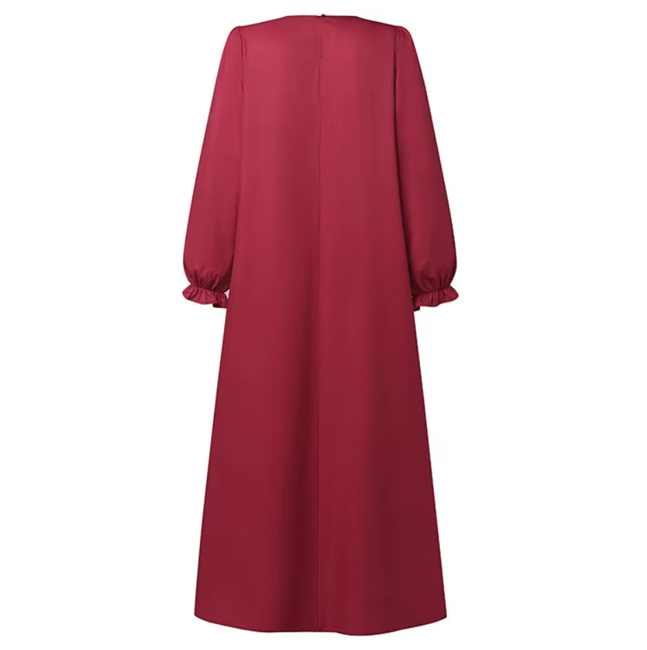 Positioning Printing Ethnic Style Retro Loose Dresses