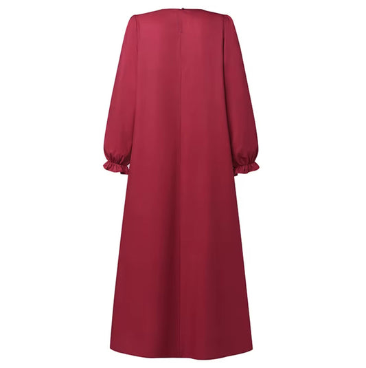 Positioning Printing Ethnic Style Retro Loose Dresses