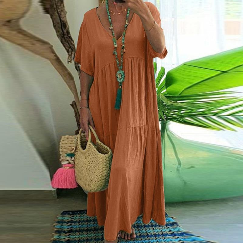 Classy New Irregular Long Large Hem Dress
