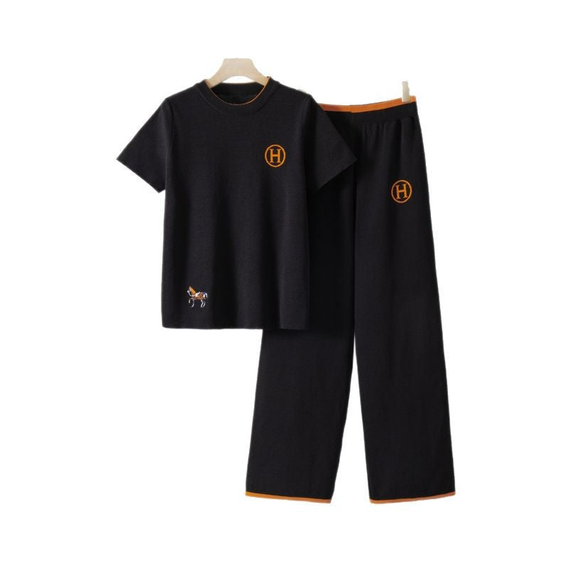 Women's Loose Two-piece Short-sleeved Summer Clothes Fashionable Suits