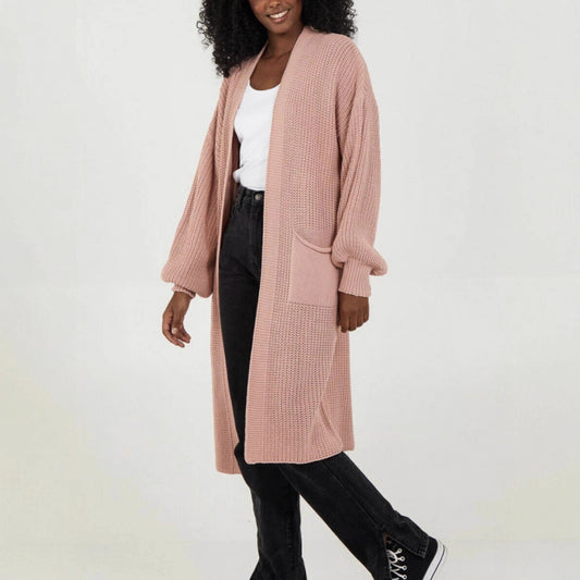 Large Long Sleeve Casual Solid Color Knitwear